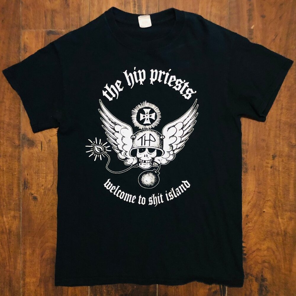 THE HIP PRIESTS, UK GARAGE PUNK T-SHIRT